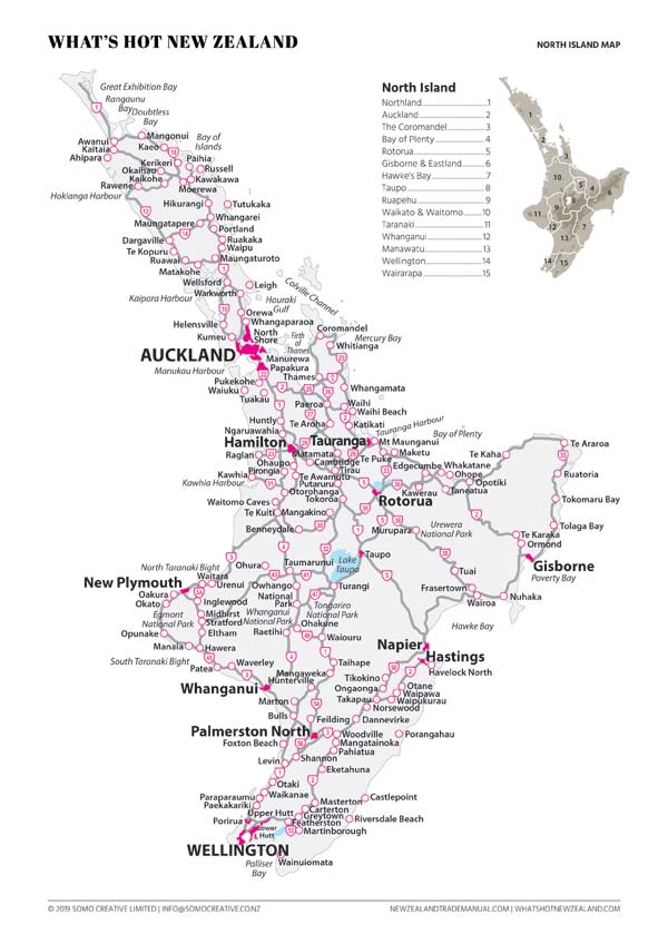 North Island Map