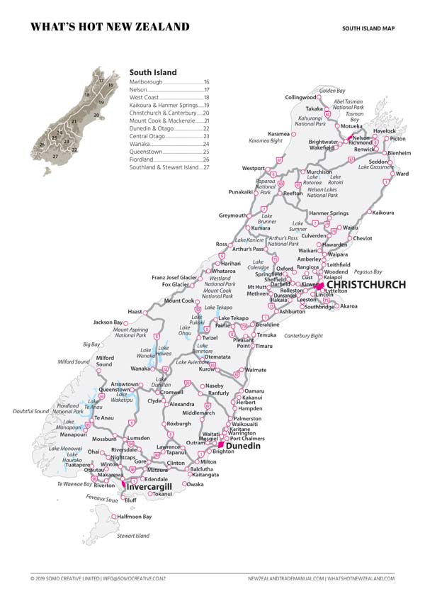 SouthIsland Map